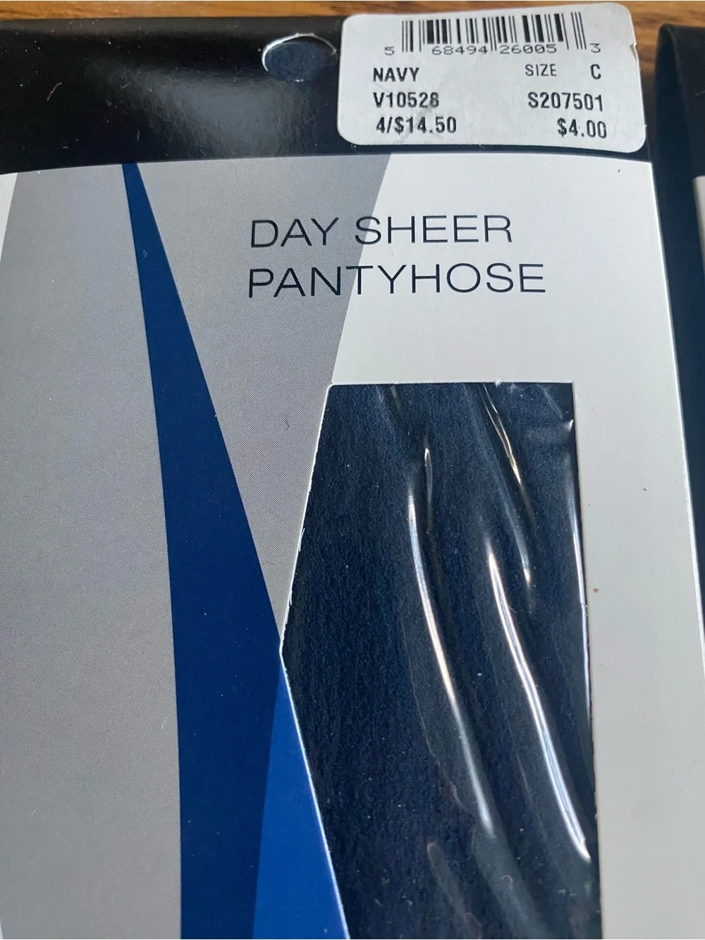 Catherine Size C Day Sheer Pantyhose Navy V10528 S207501 Lot Of 3